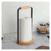 Paper Towel Holder Stand, Log Color Roll Paper Holder, Wood Base,Paper Towel Holder for Farmhouse Kitchen Countertop Dining Room Table (Color : Black) view 3