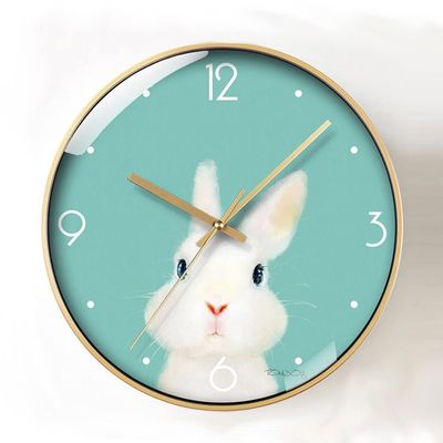 BcofoA Modern Minimalist Home Clock Wall Clock Living Room Personality Creative Clock Bedroom Clock Wall Clock Ultra Quiet 14 inches (Color : I)