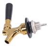 Beer Faucet Beer Tap Stainless Steel Brass Non Adjustable Beer Keg Tap with Crank Handle for Bars Restaurants Hotels view 2