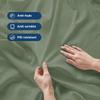 3 Piece Flat Sheet Set Oversized Size (132" x 110") 100% Egyptian Cotton 800 Thread Count Sheets - Soft, Wrinkle-Free, Fade-Resistant,Hotel Quality Flat Bed Sheet - Sage Solid view 4