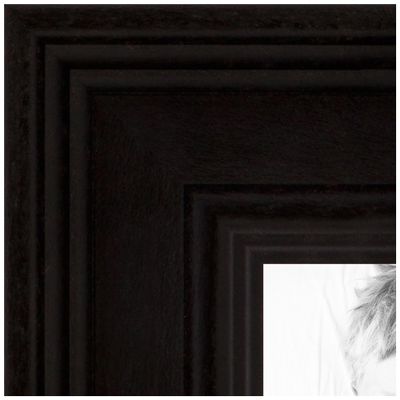 ArtToFrames 24x36 Inch Black Picture Frame, This 1.50 Inch Custom MDF Poster Frame is Colonial Onyx - Comes with Foam Backing 3/16 inch and Regular Acrylic (FBPL0066-78238-YBLK-24x36)