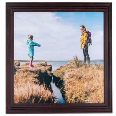 ArtToFrames 8x12 Inch Red Picture Frame, This 1.25 Inch Custom Wood Poster Frame is Cherry - Comes with Foam Backing 3/16 inch and Regular Glass (FBPL0066-81375-YCHY-8x12)