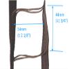 Asia Buy Venetian Blind Cloth Ladder Tape/Laddering Tape for 2 Blinds 25x44x54 mm-6 Colors (10 ft, Dark Walnut) view 3