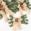Factory Direct Craft Burlap Bow and Artificial Pine Bundle of 6 Pieces view 1
