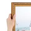 ArtToFrames 8x12 Inch Gold Picture Frame, This 1.40 Inch Custom Wood Poster Frame is Gold with Beads - Comes with Foam Backing 3/16 inch and Regular Glass (FBPLD10051-8x12) view 3