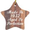 Designsify Christmas Tree Decoration, 92nd Birthday Made in 1932 Aged to Perfection, Star Ornament E, Gifts for Anniversary Valentines Mom Mothers Fathers Day Party, to Men Women Him Her Friend view 1