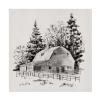 Trademark Fine Art 'Distant Barn Sketch I' Canvas Art by Emma Caroline 24x24 view 1