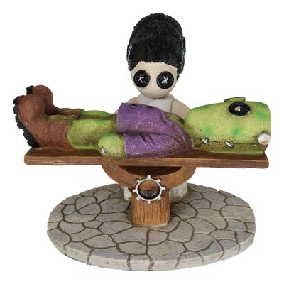 Ebros Day of The Dead Pinheadz Monster with Voodoo Stitches Figurine Halloween Collectible Fantasy Mythical Beings Undead Apocalypse Horror (Frankenstein Wife Creating Life)