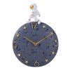MagiDeal Outdoor Garden Wall Clock, Luxury Astronaut Wall Clock, Personality Dining Room Wall Decoration Clock, Creative Living Room and Home Clock, Gray view 1