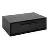Kate and Laurel McCutcheon Floating Wood Storage Shelf, 18 x 12 x 6, Black, Decorative Transitional Floating Bedroom Nightstand with a Concealed Cubby Compartment view 1