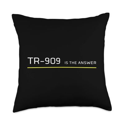 909 Retro Vintage Electronic Drum Machine from the 90s Throw Pillow