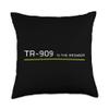 909 Retro Vintage Electronic Drum Machine from the 90s Throw Pillow view 1