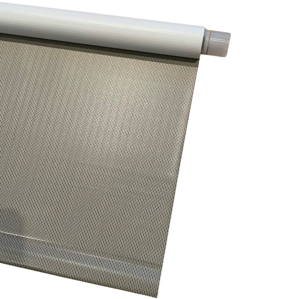 Blinds for Windows Blinds Vinyl Roller Shade - Easy to Install Cordless Room Darkening Roller Shades for Indoor Windows - Block Out Light & UV, Thermal, Pull Down and Up (Woven Taupe, 73.25Wx72L)