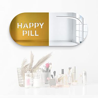 4ArtWorks - 19" x 8" Happy Pill Wall Art Decor, Cool Pill Wall Art, Chill Pill Wall Art, Happy Pill Room Wall Decor, Love Pill Wall Decor, Fun Wall Art Dcor