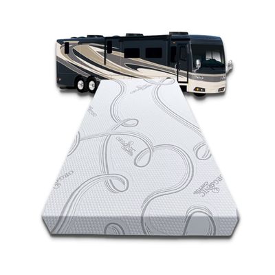 FoamRush 9-Inch Bunk (30" x 72") Mattress Gel Memory Foam RV Mattress Replacement with Cotton Cover, Medium Firm, Comfort, Pressure Relief Support, Made in USA, Travel Camper Trailer Truck