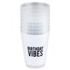 Santa Barbara Design Studio SIPS Drinkware BPA Free Plastic Frost Flex Cups, 8-Count/16-Ounce, Birthday Vibes view 2