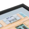 ArtToFrames 6x11 inch Black Stain on Solid Red Oak Picture Frame with 2 Inch Single Baby Blue Mat, SingleMat-0066-59504-YBLK-6x11-860 view 4