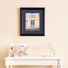 ArtToFrames 6x11 inch Black Stain on Solid Red Oak Picture Frame with 2 Inch Single Blue Jay Mat, SingleMat-0066-59504-YBLK-6x11-586 view 3