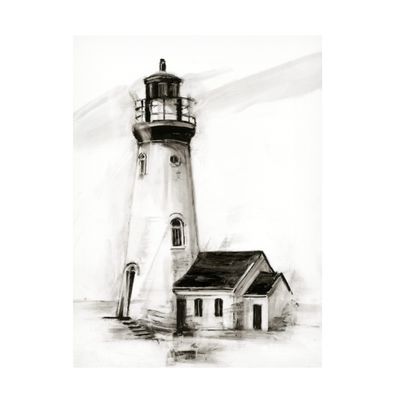 Trademark Fine Art 'Lighthouse Study I' Canvas Art by Ethan Harper 14x19