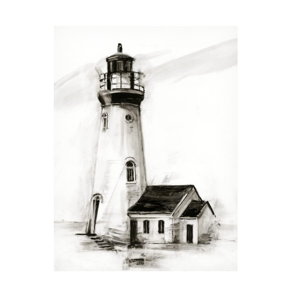Trademark Fine Art 'Lighthouse Study I' Canvas Art by Ethan Harper 14x19
