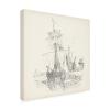 Trademark Fine Art 'Antique Ship Sketch VII' Canvas Art by Richard Foust 24x24 view 2