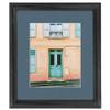 ArtToFrames 16x25 inch Black Stain on Solid Red Oak Picture Frame with 2 Inch Single Dutch Blue Mat, SingleMat-0066-59504-YBLK-16x25-785 view 2