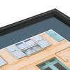 ArtToFrames 16x25 inch Black Stain on Solid Red Oak Picture Frame with 2 Inch Single Dutch Blue Mat, SingleMat-0066-59504-YBLK-16x25-785 view 4