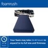 FoamRush 9-Inch Bunk (36" x 72") High Density Foam RV Mattress Replacement with Canvas Navy Cover, Medium Firm, Made in USA, Camper Trailer, Removable Water-Resistant Outdoor/Indoor Cover with Zipper view 3