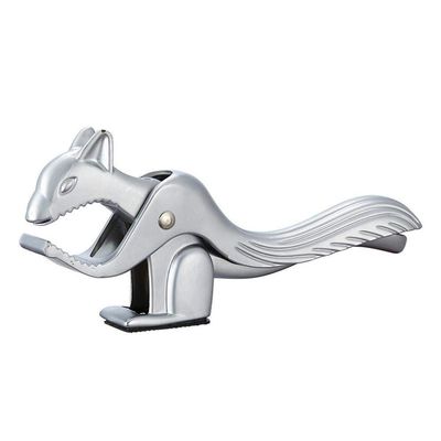 YAYA2021-SHOP Nut Cracker Tool Squirrel Shape Walnut Clip Nutcracker Sheller Crack Almond Walnut Pecan Hazelnut Filbert Nut Kitchen Nut Sheller Clip Gadgets Nutcracker Pecan (Color : Matte Silver)