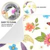 Beautiful Flower Dish Drying Mat for Kitchen, Kitchen Drying Mat, Absorbent Quick Drying Dish Mat Machine Washable 16 In x 18 In view 2
