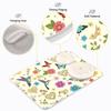 Beautiful Flower Dish Drying Mat for Kitchen, Kitchen Drying Mat, Absorbent Quick Drying Dish Mat Machine Washable 16 In x 18 In view 4