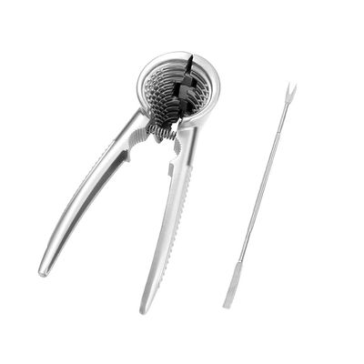 Nut Cracker Tool Sheller Nut Clamp Walnut Clamp Pistachio Clamp Household Open Core Pliers Multi-function Clamp with Walnut Needle Nutcracker Pecan (Color : A)