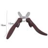 Nut Cracker Tool Multifunctional Chestnut Opener Plastic Stainless Steel Walnut Clip Sheller Chestnut Opener Convenient Kitchen Tool Nutcracker Pecan (Color : Brown) view 2