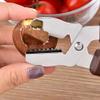 Nut Cracker Tool Multifunctional Chestnut Opener Plastic Stainless Steel Walnut Clip Sheller Chestnut Opener Convenient Kitchen Tool Nutcracker Pecan (Color : Brown) view 3
