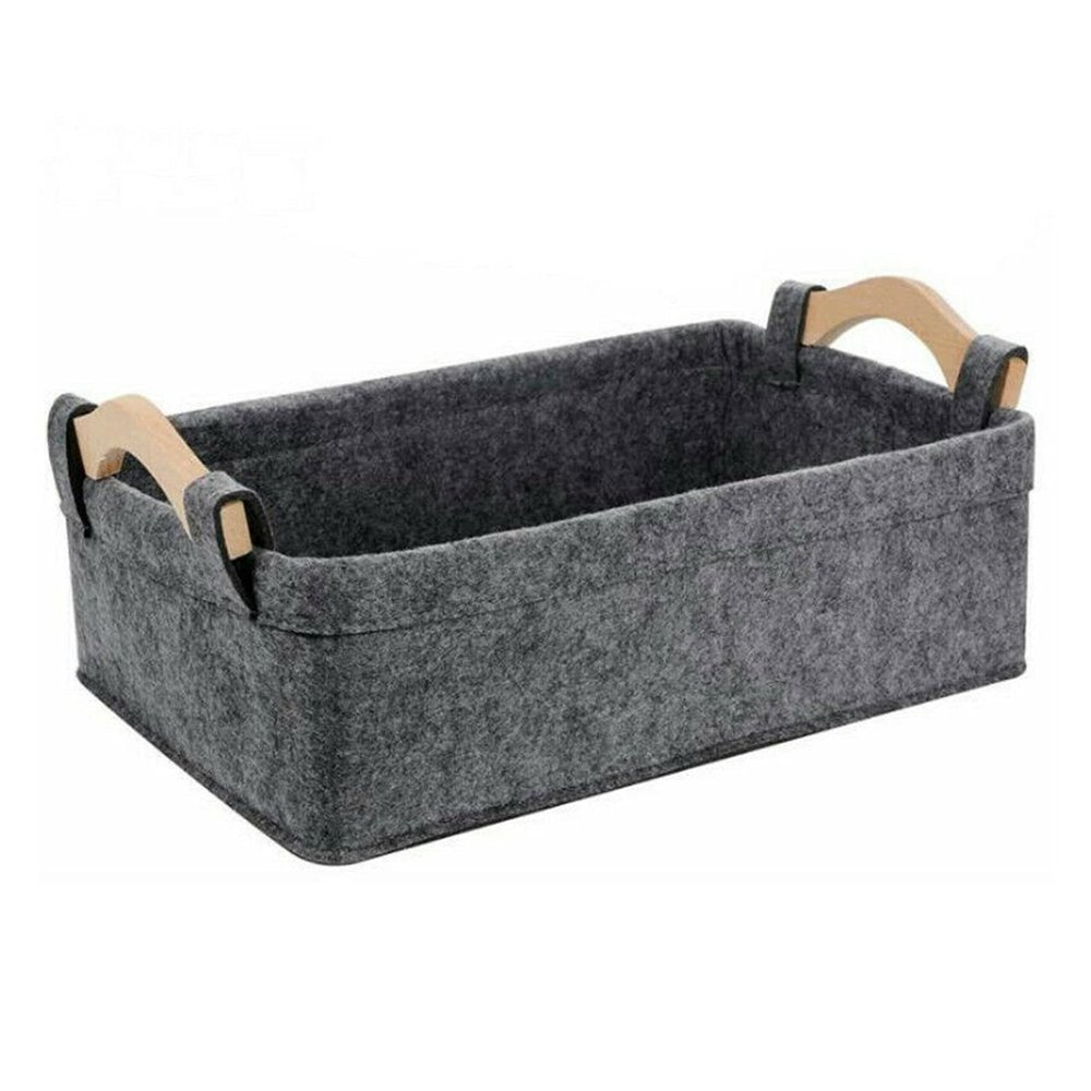 YAYA2021-SHOP Firewood Log Carrier Folding Felt Bag Fireplace Wooden Bag Felt Basket Fire Wood Pocket Firewood Basket Newspaper Stalls Basket Storage Organizers for Wood Carrying (Size : Small)