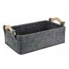 YAYA2021-SHOP Firewood Log Carrier Folding Felt Bag Fireplace Wooden Bag Felt Basket Fire Wood Pocket Firewood Basket Newspaper Stalls Basket Storage Organizers for Wood Carrying (Size : Small) view 1