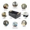YAYA2021-SHOP Firewood Log Carrier Folding Felt Bag Fireplace Wooden Bag Felt Basket Fire Wood Pocket Firewood Basket Newspaper Stalls Basket Storage Organizers for Wood Carrying (Size : Small) view 2