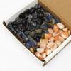 1 lb Tumbled Stone Collection Snowflake Obsidian Dumotierite Banded Carnelian view 2