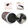10oz Stainless Steel Tumbler with Lid & Straw-Double Wall Vacuum Insulated Travel Mug, Christmas Winter Snow Cardinalis Black White Stripe Water Bottle Coffee Beverage Drinks Cup for Adults Kids view 3