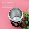 14oz Stainless Steel Tumbler with Lid & Straw-Double Wall Vacuum Insulated Travel Mug, Calla Lily Flower Black Background Water Bottle Coffee Beverage Drinks Cup for Adults Kids view 2