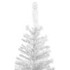Artificial Christmas Tree L 94.5" White Snow Flocked Hinged Artificial Pine Christmas Tree Holiday Decoration with Solid Metal Stand, Xmas Full Tree for Indoor and Outdoor view 3