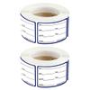 2 Rolls Date Stick Label Blank Food Label Stickers for Food Freezer Refrigerator Freezer Sticker Storage Bottles Movable Paper Applique view 1
