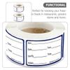 2 Rolls Date Stick Label Blank Food Label Stickers for Food Freezer Refrigerator Freezer Sticker Storage Bottles Movable Paper Applique view 4
