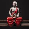 QQWW Buddha Statue Ceramic Ksitigarbha Zen Buddha Decoration Sitting Buddha Living Room Study Tea Room Zen Lighting Crafts (Color : C) view 4