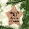 Designsify Christmas Tree Decoration, 36th Birthday Made in 1988 Aged to Perfection, Star Ornament C, Gifts for Anniversary Valentines Mom Mothers Fathers Day Party, to Men Women Him Her Friend view 2