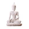 QQWW Buddha Statue Zen Buddha Meditating Peace Harmony Statue Sandstone Sitting Buddha Home Decor Crafts Creative Gift (Color : White) view 1