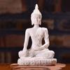 QQWW Buddha Statue Zen Buddha Meditating Peace Harmony Statue Sandstone Sitting Buddha Home Decor Crafts Creative Gift (Color : White) view 4
