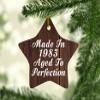 Designsify Christmas Tree Decoration, 41st Birthday Made in 1983 Aged to Perfection, Star Ornament D, Gifts for Anniversary Valentines Mom Mothers Fathers Day Party, to Men Women Him Her Friend view 2