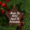 Designsify Christmas Tree Decoration, 41st Birthday Made in 1983 Aged to Perfection, Star Ornament D, Gifts for Anniversary Valentines Mom Mothers Fathers Day Party, to Men Women Him Her Friend view 3