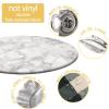 SongYi Marble Fitted Round Tablecloth, Elastic Edged Table Cover for Indoor Outdoor, Nature Granite Pattern with Spotted Image Fabric Tablecloths for 28 32 Fit for 28inch-32inch Table view 3